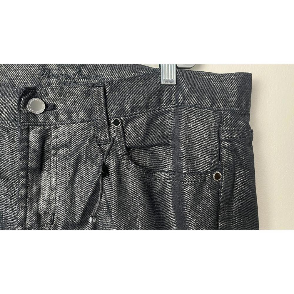 RALPH LAUREN BLACK LABEL GUNMETAL JEANS - Picture 4 of 12